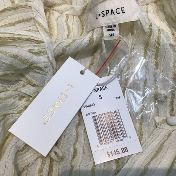 L*space
VIDA DRESS swim coverup Gold Coast yarn-dye stripe print Size Smalll NWT - Picture 9 of 12